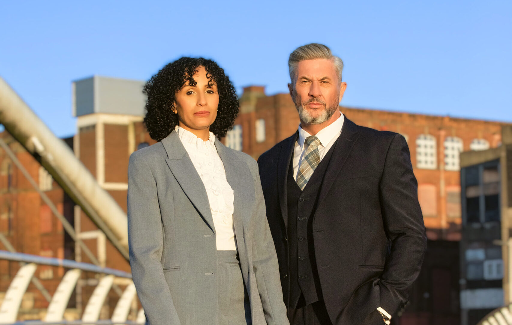 James and Enas together. A hero image for construction inclusion week